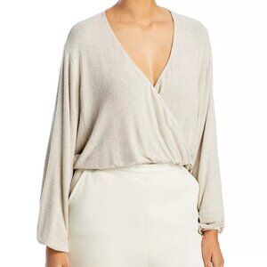 Beyond Yoga Cream V-Neck Sweater